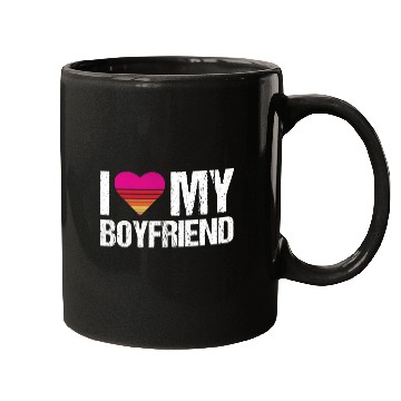 Discover I Love My Boyfriend Heart My Boyfriend Vintage Bf Mugs