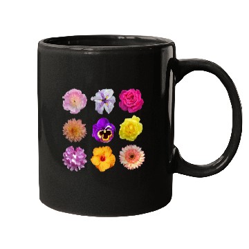 Discover Colorful spring flowers pattern Mugs