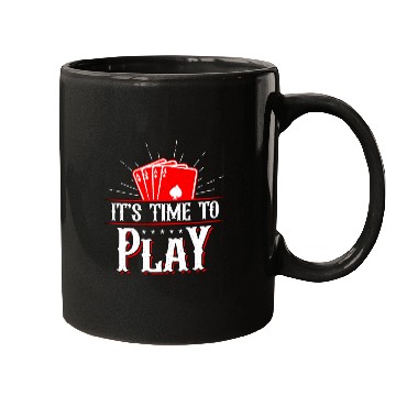 Discover Classic Blackjack It's Time To Play Casino Dealer Mugs