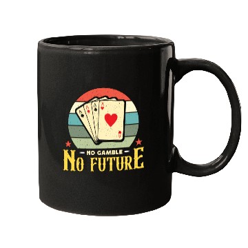 Discover Classic Blackjack No Gamble No Future Retro Dealer Mugs