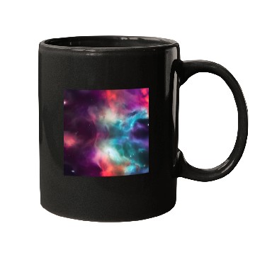 Discover Galaxy nebula abstract design Mugs
