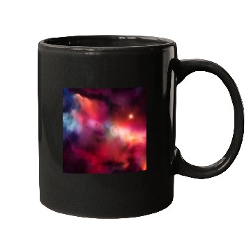 Discover Galaxy nebula abstract design Mugs