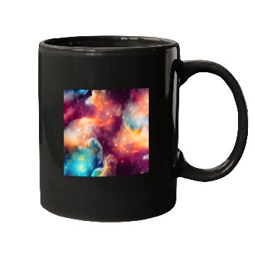 Discover Galaxy nebula abstract design Mugs