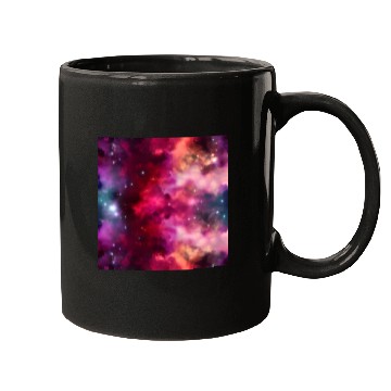 Discover Galaxy nebula abstract design Mugs