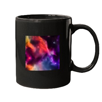 Discover Galaxy nebula abstract design Mugs