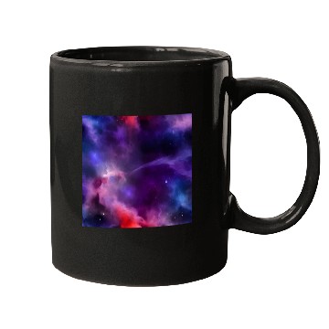 Discover Galaxy nebula abstract design Mugs