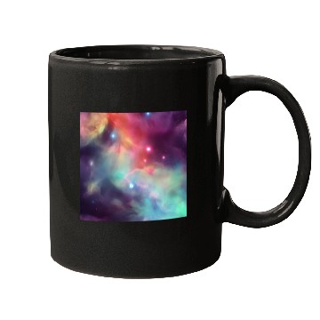 Discover Galaxy nebula abstract design Mugs