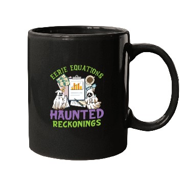 Discover Eerie Equations Haunted Reckonings Halloween Mugs