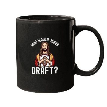 Discover Who Would Jesus Draft? Mugs