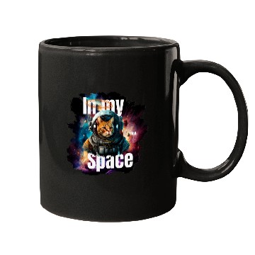 Discover In my Mind Space Cat Astronaut Design Pets Lover Mugs