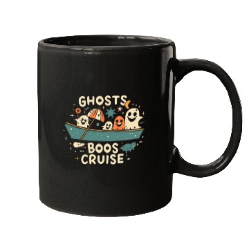 Discover Spooky Cute Kawaii Ghost Design – Boos Cruise Mugs