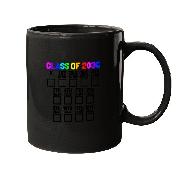 Discover Class Of 2036 Back To School Kindergartengrow with Mugs