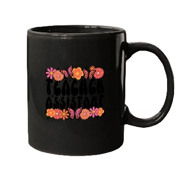 Discover Floral Teacher Assistant Mugs