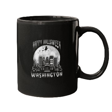 Discover Happy Halloween Washington DC Mugs