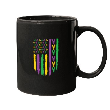 Discover American Flag Lobster Fleur Mardi Gras Mugs