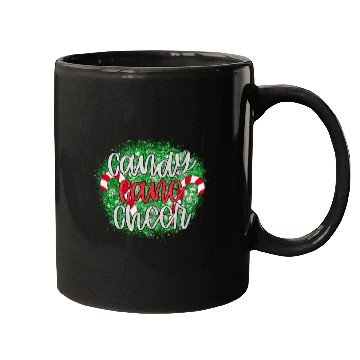 Discover Candy Cane Cheer Happy Christmas Xmas Holiday Mugs