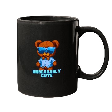 Discover Unbearably Cute Teddy bear - by Brush Boulevard Mugs