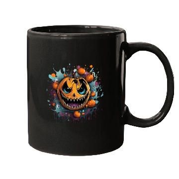 Discover Bad Pumpkin Creppy Halloween Mugs