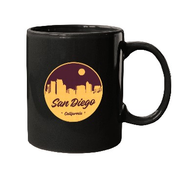 Discover San Diego Skyline Mugs