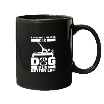 Discover Pilates Instructor Teacher Dog Mugs
