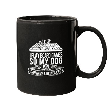 Discover Board Games Dog Mugs