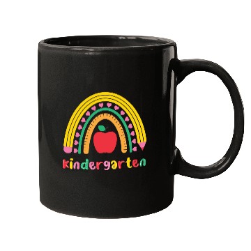Discover Kindergarten Rainbow Girls Kids Teacher Team Mugs
