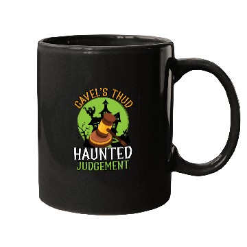 Discover Gavel's Thud Haunted Judgment Lawyer Halloween Mugs