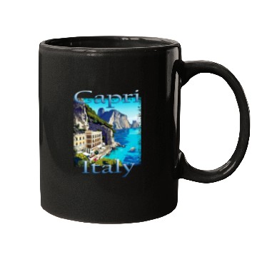 Discover Italy Capri Campania Unique Design Mugs