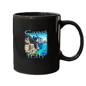 Discover Italy Capri Campania Unique Design Mugs