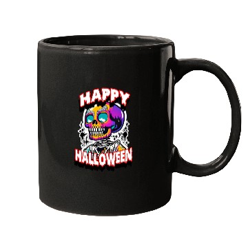Discover Graffiti Skulls: Happy Halloween Spooktacular Mugs