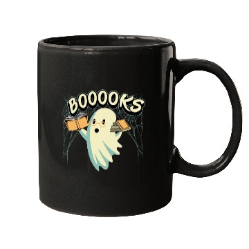 Discover Ghost With Books Booooks Mugs