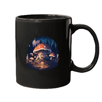 Discover Mushroom house Mugs