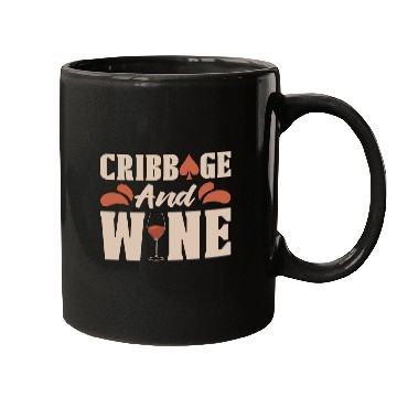 Discover Cribbage And Wine Loves Board Game Card Game Crib Mugs
