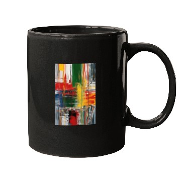 Discover Colorful Abstract Painting Mugs