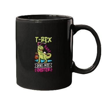 Discover Easter T-rex Dinosaur Easter Funny T-rex Easter Mugs