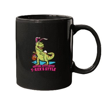 Discover Easter T-rex Dinosaur Easter Funny T-rex Easter Mugs
