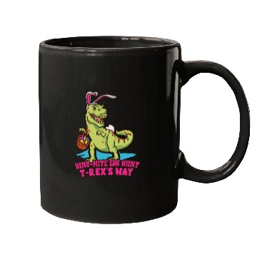 Discover Easter T-rex Dinosaur Easter Funny T-rex Easter Mugs