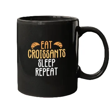 Discover Croissant Love Joke Bakery Bread Pastry Patisserie Mugs