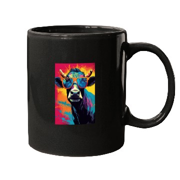 Discover Cow Colorful Farmer Mugs