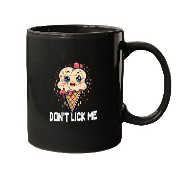 Discover ice cream dont lick me Mugs