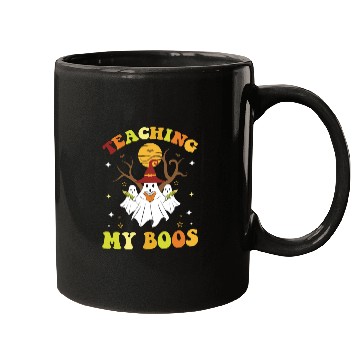 Discover Teaching My Boos Funny Teacher Halloween Mugs