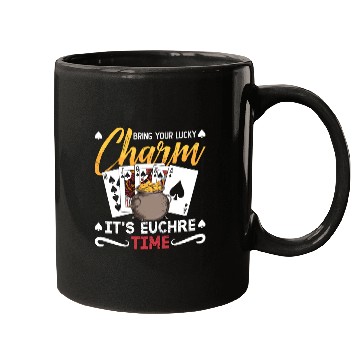 Discover Euchre Bring Your Lucky Charm It's Board Game Mugs