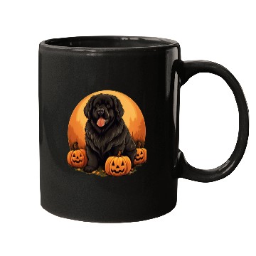 Discover Newfoundland Dog Pumpkin Lazy Halloween Party Mugs