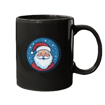 Discover Vintage Santa Smiles Christmas Cheer Mugs