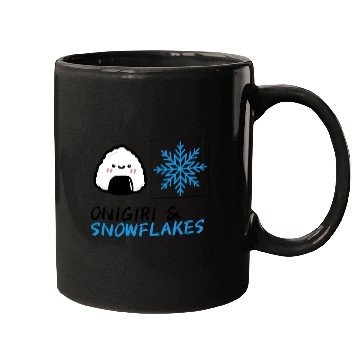 Discover Onigiri and Snowflakes for the Holidays Mugs