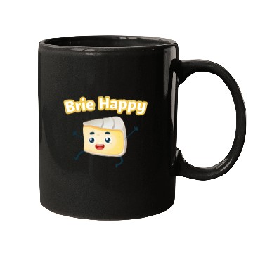 Discover Brie Happy: Cheesy Pun for Cheese Lovers Mugs