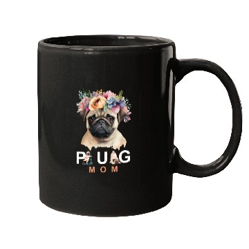 Discover Pug Mom pet design Mugs