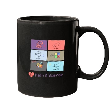 Discover I love math and science Mugs