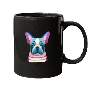 Discover French Bulldog Paper Art Mugs