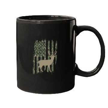 Discover Camo American Flag Deer Mugs
